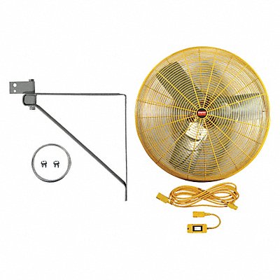 DAYTON 7DJ27 Hgh Vsblty Industrial Fan 24 Blade Dia 2Spd