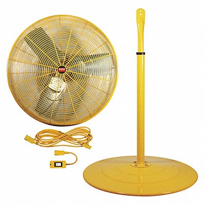 DAYTON 7DJ29 Hgh Vsblty Industrial Fan 24 Blade Dia 2Spd