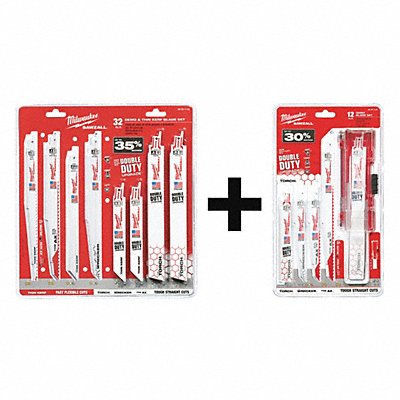 MILWAUKEE 4922113249221120 Reciprocating Saw Blade Set Metal Cutting