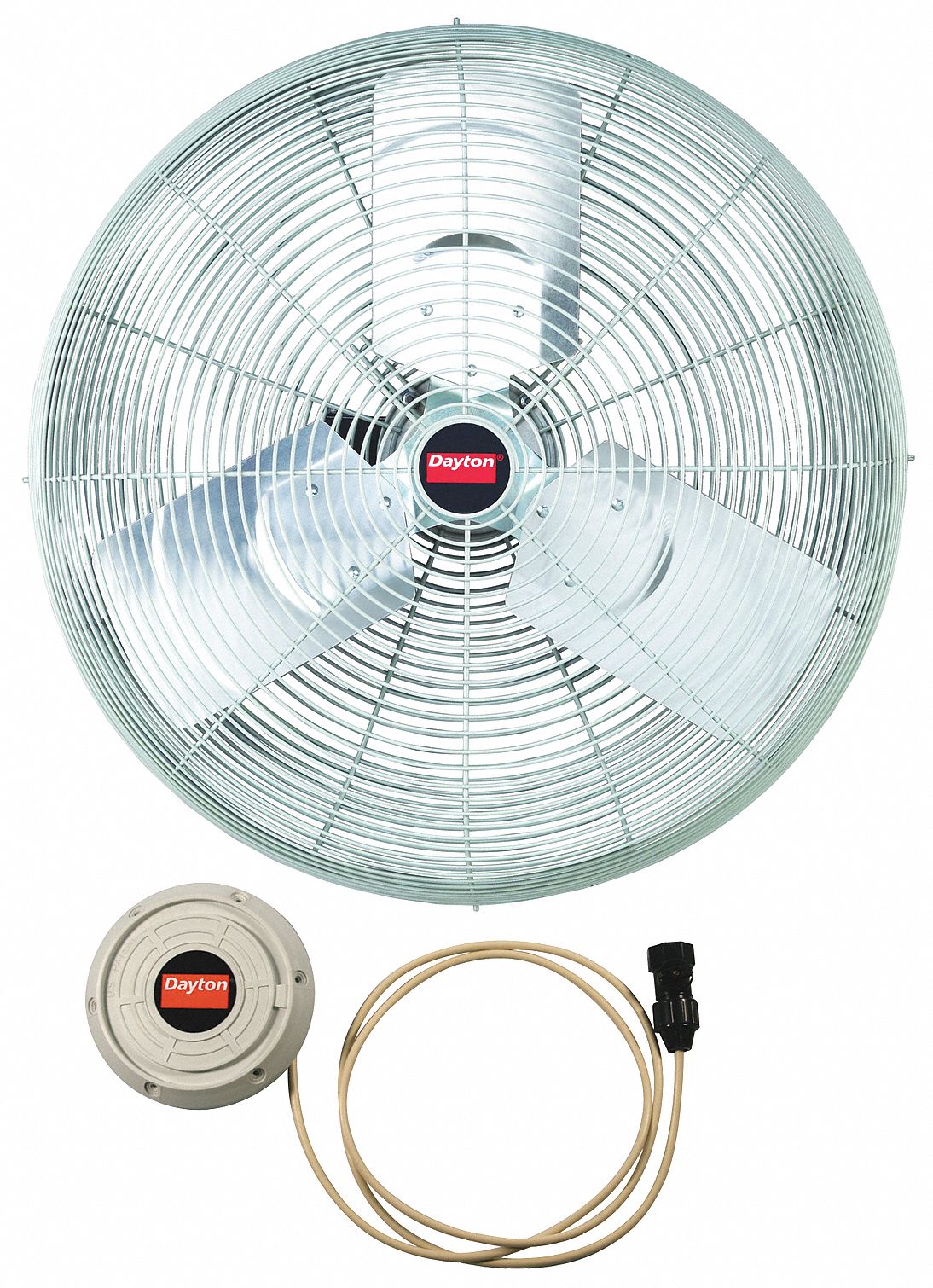 DAYTON 7DY63 Industrial Misting Fan 20 Blade Dia 2Spd