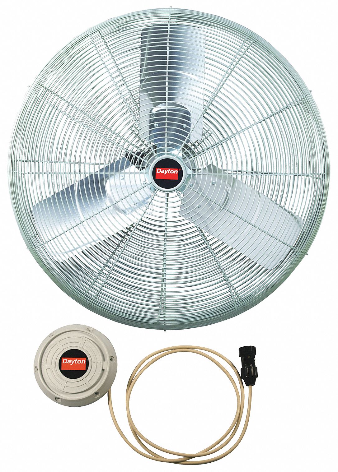 DAYTON 7DY65 Industrial Misting Fan 30 Blade Dia 2Spd