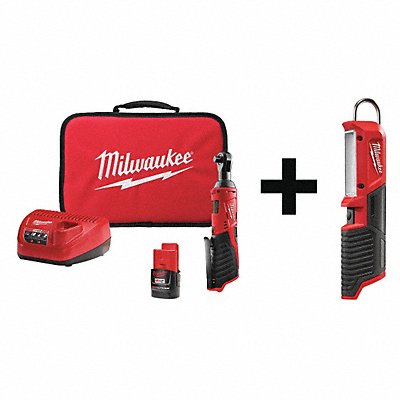 MILWAUKEE 245721000000 Cordless Ratchet Kit 3/8in. Stick Light