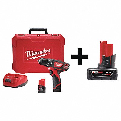 MILWAUKEE 24082200000000 Cordless Ham Drill/Drvr Kit Adjustable