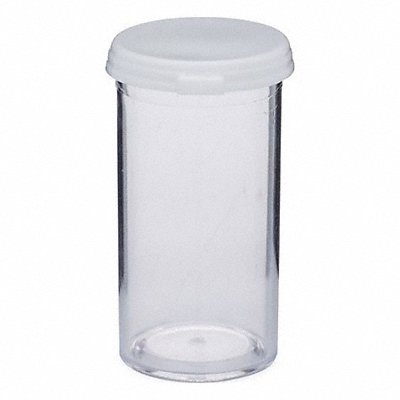 GRAINGER VIAL7C10 Vial with Cap 25.88 mL 31.75 mm Dia PK10