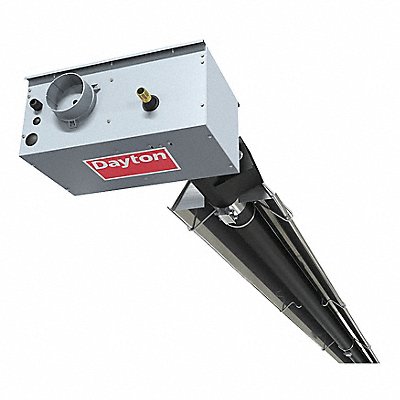 DAYTON 7D849 Gas Infrared Tube Heater NG 150000 BtuH