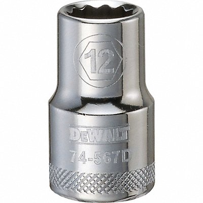 DEWALT DWMT74567OSP Deep Socket 1/2in 12-Point 12MM