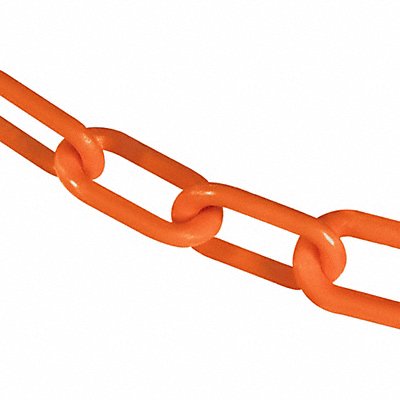 GRAINGER 80012100 E1223 Plastic Chain 100 ft L Safety Orange