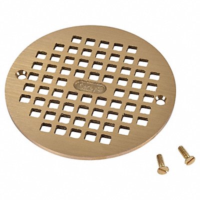 OATEY 80020 Floor Grate Brass 5 in Pipe dia.