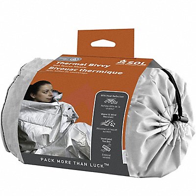SOL 1401221 Thermal Bivvy with Rescue Whistle Silver