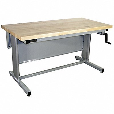 PRO-LINE EL6030MA31 Workstation Ergo Solid Maple Lt Grey