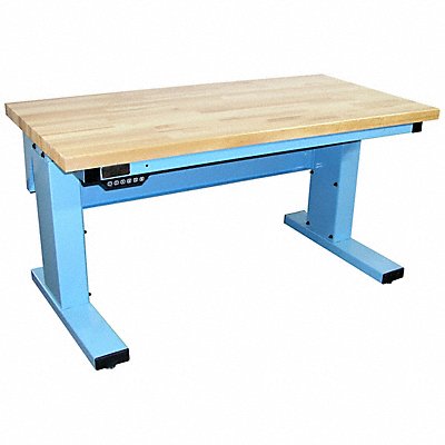 PRO-LINE MVSII6030ML14 Workstation Adjust Solid Maple Lt Blue