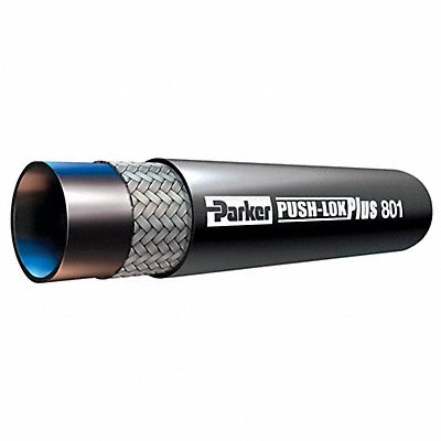 PARKER 8018BLK010 Hydraulic Hose 1/2 in I.D 10 ft L