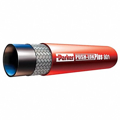 PARKER 8018RED010 Hydraulic Hose 1/2 in I.D 10 ft L