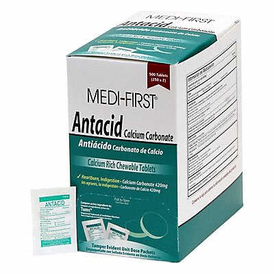 MEDI-FIRST 80213 Antacids/Indigestion Mint PK500