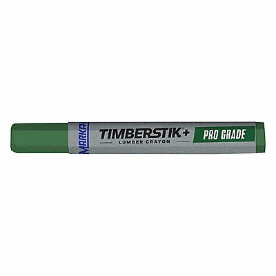 MARKAL 80386 Lumber Crayon Green 1/2 Size PK12