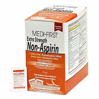 MEDI-FIRST 80413 Acetaminophen Pain/Fever 500mg PK500