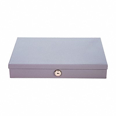 CONTROLTEK 500126 Cash Box Gray Key Lock Metal