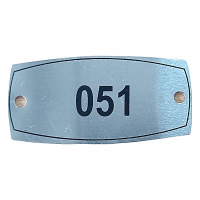 GRAINGER 804UN2 Number Plate Numbers 51-100
