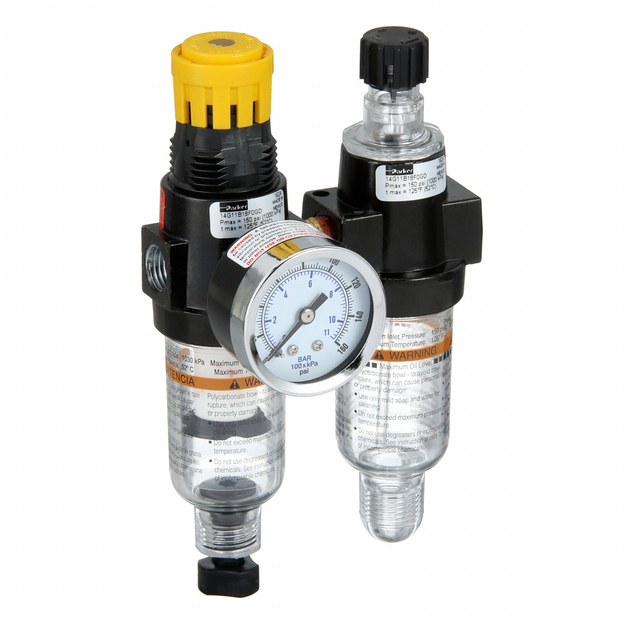 PARKER 14G11B18F0GD Filter/Regulator/Lubricator 1/4 NPT