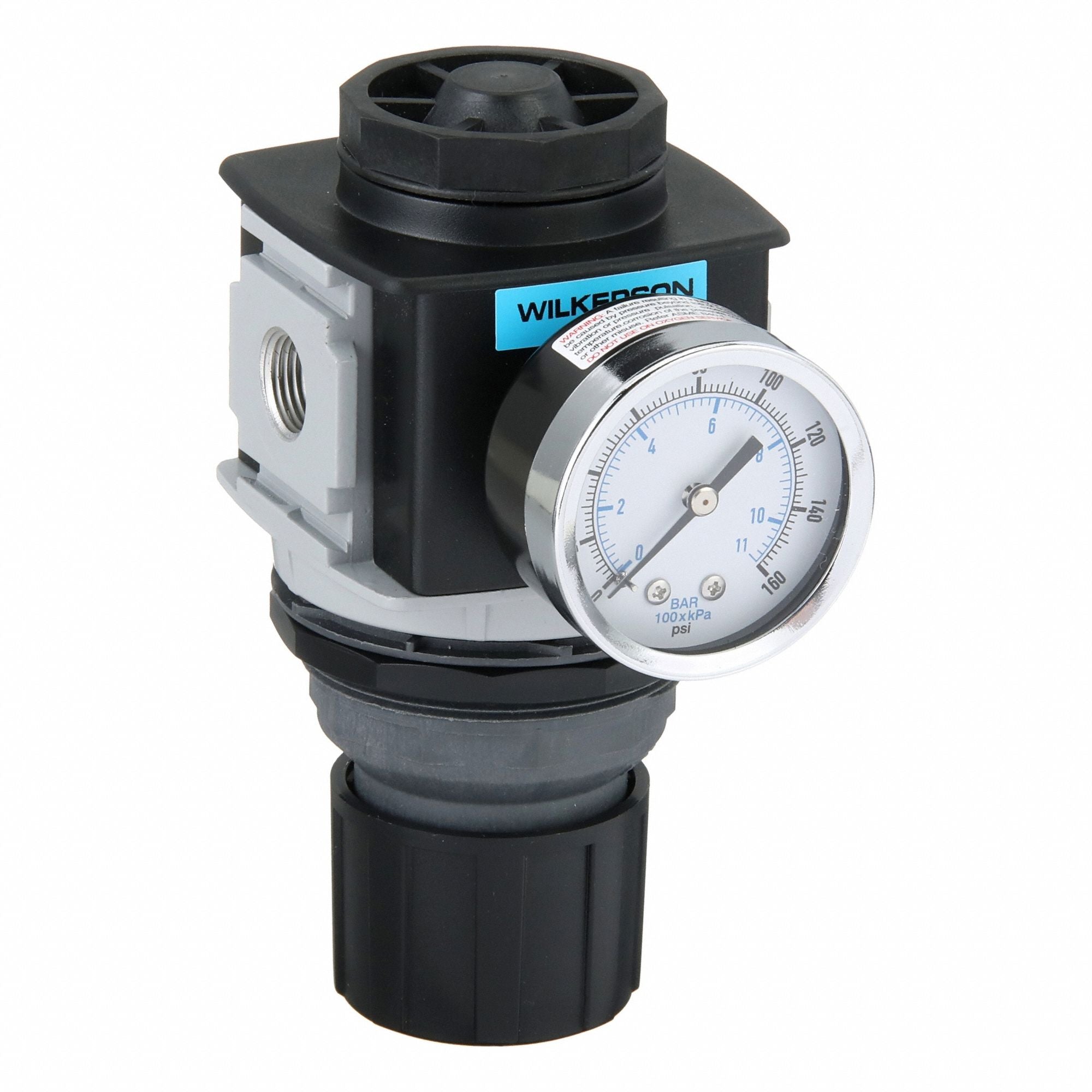 WILKERSON R2803F0G0B Regulator Aluminum 5 7/8 H 2 7/8 W