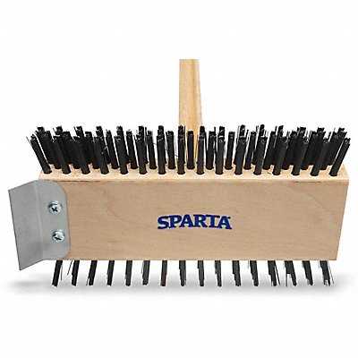 SPARTA 4002600 Grill Brush/Scraper 30.5 L Wood Handle