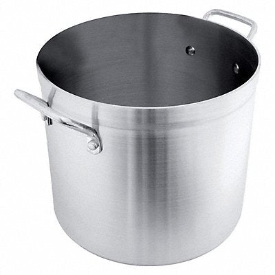 CRESTWARE POT120 Stock Pot 22 5/8 in Dia Aluminum