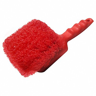 TOUGH GUY 807N36 Scrub Brush Straight Poly 8-1/2 Red
