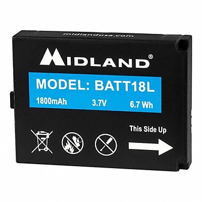MIDLAND BATT18L SKU# 807T25 MFR# BATT18L 1800mAh