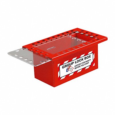 ZING 7630 Group Lockout Box Red 5-1/2 x4-1/4