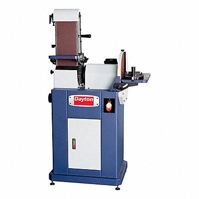 DAYTON 808TF8 Belt and Disc Sander 6 W 48 L 1.5 hp