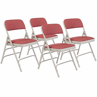 NATIONAL PUBLIC SEATING 2308 Wine Padded folding chairs PK4