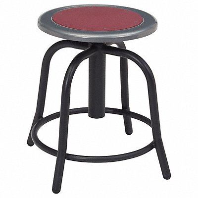 NATIONAL PUBLIC SEATING 681810 Burgundy Metal/Black Frame Stool