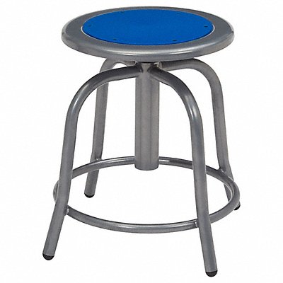 NATIONAL PUBLIC SEATING 682502 Blue Metal/Grey Frame Stool Curved Leg