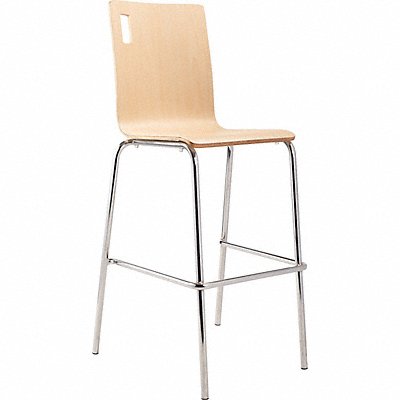 NATIONAL PUBLIC SEATING BCS22 Bar Height Plywood Stool Natural