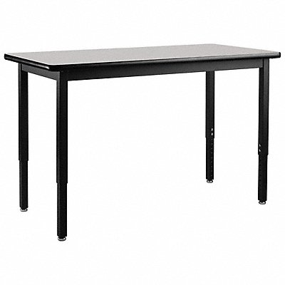 NATIONAL PUBLIC SEATING HDT33072HGY HPL Grey Table 30x72x22-37