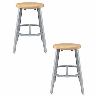 NATIONAL PUBLIC SEATING TTSG18HBB Butcherblock Stool 18-26