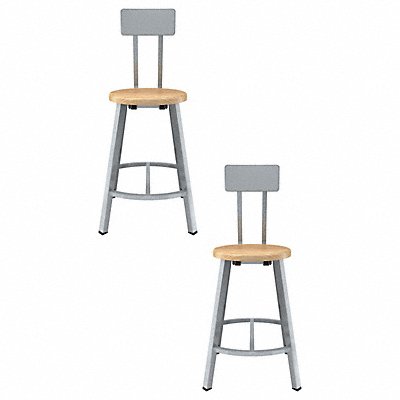 NATIONAL PUBLIC SEATING TTSG24BBB Butcherblock Stool Back 24