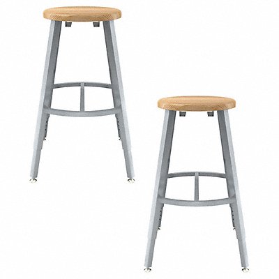 NATIONAL PUBLIC SEATING TTSG24HBB Butcherblock Stool 24-32