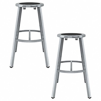 NATIONAL PUBLIC SEATING TTSG30S10 Black Centre Metal Stool 30