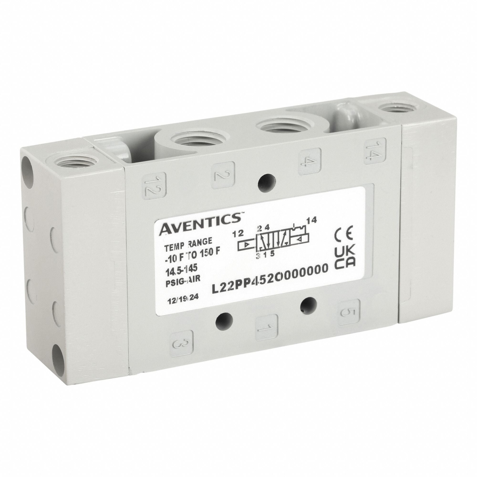 AVENTICS L22PP452O000000 Pilot Air Control Valve Remote Pilot