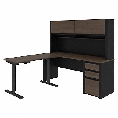 BESTAR 93886000052 L Shaped Desk with Storage