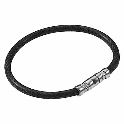 LUCKY LINE PRODUCTS 8112005 Twisty Key Ring Black PK5