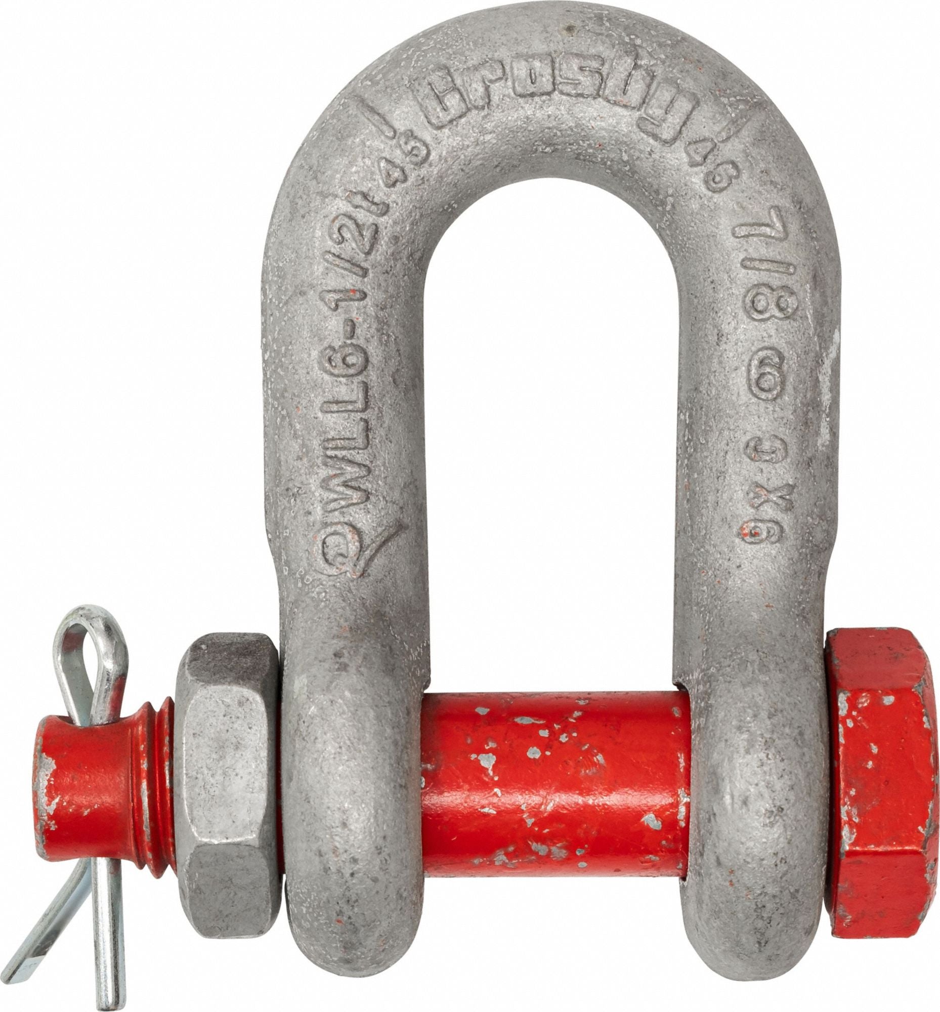 CROSBY 1019774 D-Shackle 3 000 lb Load Cap Carbon Steel