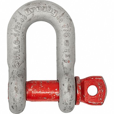 CROSBY 1019392 D-Shackle 3 000 lb Load Cap Carbon Steel