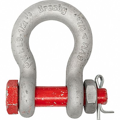 CROSBY 1021056 Anchor Shackle 19 000 lb Alloy Steel