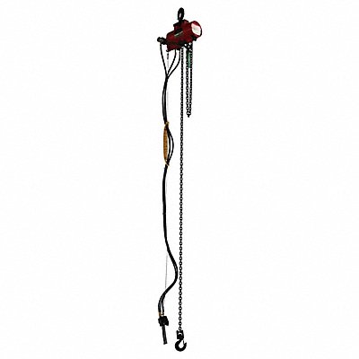 DAYTON 816YH7 Air Chain Hoist Cap. 250 lb 10 ft
