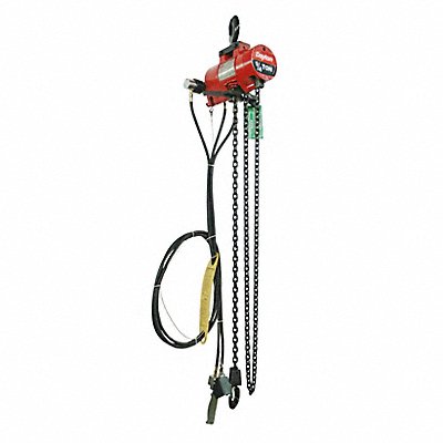 DAYTON 816YH8 Air Chain Hoist Cap. 500 lb 15 ft