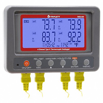 TRIPLETT TMDL400 4-Channel Type K Temperature Datalogger