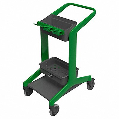 VIKAN 57002 Janitorial Cart Swivel Green PPP 23.4 lb