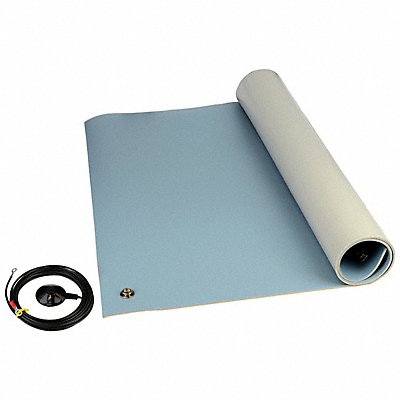 SCS 8204 Dissipative Floor Mat Blue 4 x 6 ft.